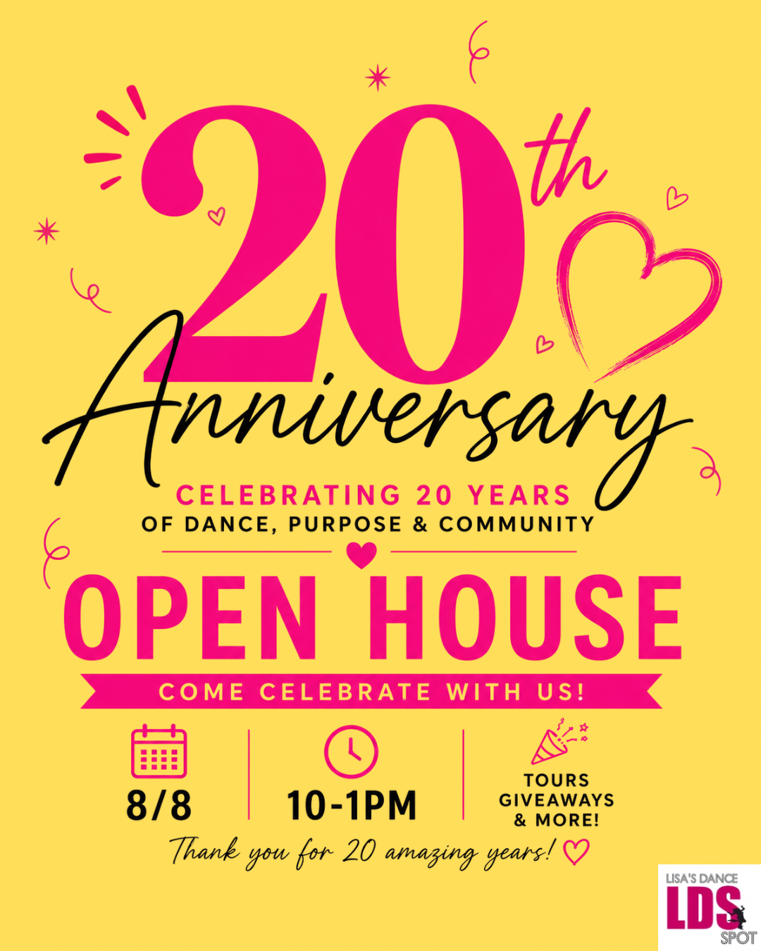 Pink and White Creative Brushstrokes 20th Birthday Invitation - 3.png